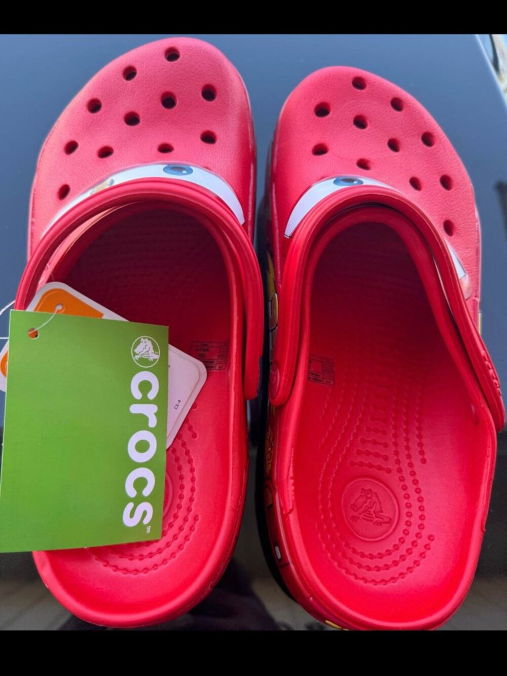 NEW Crocs (SIZE 7) Lightning McQueen Clog Adult Shoe Limited Classic No Lightup - Picture 4 of 6